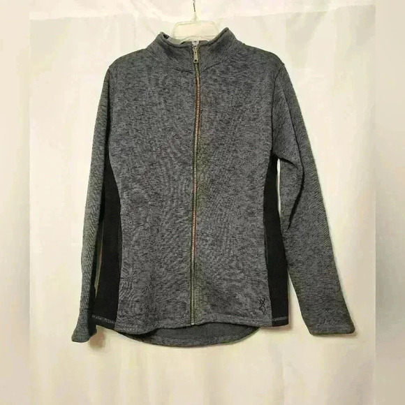 Browning Womens Gray & Black 100% Polyester Jacket Large - Picture 1 of 11